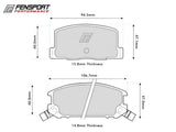 Brake Pads - Rear - PBS - MR2 all models