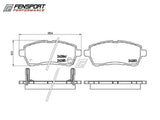 Brake Pads - Front- PBS ProTrack - Swift Sport ZC32S, ZC33S