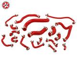 Radiator Coolant  Silicone Hose Kit - Stoney Racing - Celica ST185  red