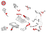 Breather / Vacuum Hose Silicone Kit - Stoney Racing - Celica GT4 ST205 - diagram